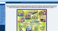 Desktop Screenshot of busybeebounce.com